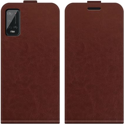 Mobigear Wiko Power U20 Hülle Flipcase - Braun