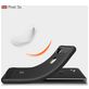 Mobigear Brushed Slim Google Pixel 3a Hülle Flexibles TPU Backcover - Schwarz