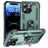 Mobigear Armor Ring iPhone 16 Pro Hülle Hardcase Backcover Stoßfest mit Ringhalter - Grün