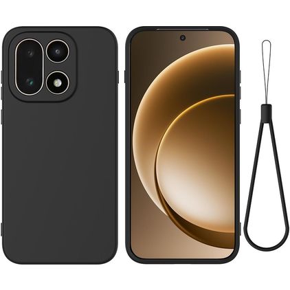 Mobigear Rubber Touch OnePlus 15 Silikon Hülle Backcover - Schwarz