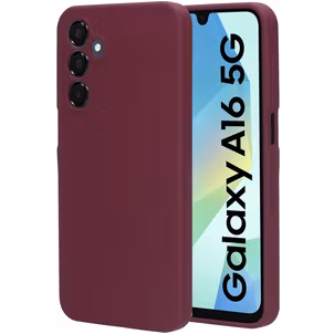 Mobiparts Samsung Galaxy A16 Silikon Hülle Backcover - Plum Red