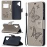 Mobigear Butterfly Samsung Galaxy A32 5G Hülle Klapphülle Geldbörse - Grau