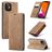 CaseMe 013 iPhone 12 Pro Klapphülle Portemonnaie - Braun
