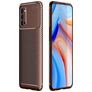 Mobigear Racing OPPO Reno 4 Hülle Flexibles TPU Backcover - Braun