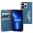 Mobiparts Classic Wallet iPhone 13 Pro Hülle Klapphülle Geldbörse - Steel Blue