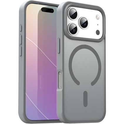 Mobigear Shockproof iPhone 17 Pro MagSafe Hülle Hardcase Backcover - Grau
