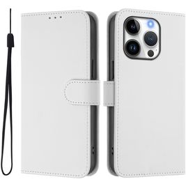 Mobigear Urban Wallet iPhone 16 Pro Hülle Klapphülle Geldbörse - Weiß