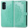 Mobigear Mandala Samsung Galaxy A16 Hülle Klapphülle Geldbörse - Grün