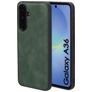 Mobiparts Classic Samsung Galaxy A36 MagSafe Hülle TPU,Kunstleder Backcover - Emerald Green
