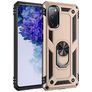 Mobigear Armor Ring Samsung Galaxy S20 FE Hülle Hardcase Backcover Stoßfest mit Ringhalter - Gold