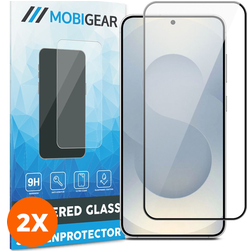 Mobigear Samsung Galaxy S25 Edge Panzerglas Gehärtetes Glas Displayschutz - Hüllenfreundlich (2er Pack)
