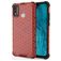 Mobigear Honeycomb HONOR 9X Lite Hülle Hardcase Backcover Stoßfest - Rot