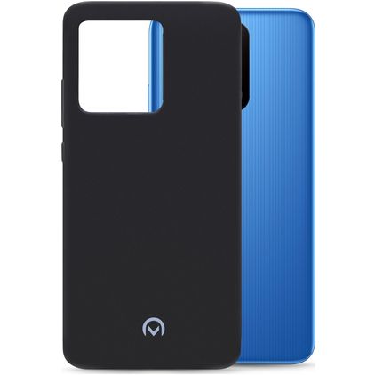 Mobilize Rubber Gelly Xiaomi Redmi 10A Hülle Flexibles TPU Backcover - Matt Black