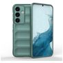 Mobigear Bumpy Samsung Galaxy S24 Hülle Flexibles TPU Backcover - Grün