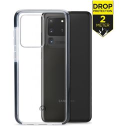 Mobilize Shatterproof Samsung Galaxy S20 Ultra Hardcase Backcover Shockproof - Transparent / Schwarz