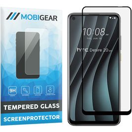 Mobigear Premium HTC Desire 20 Pro Panzerglas Gehärtetes Glas Displayschutz - Hüllenfreundlich - Schwarz