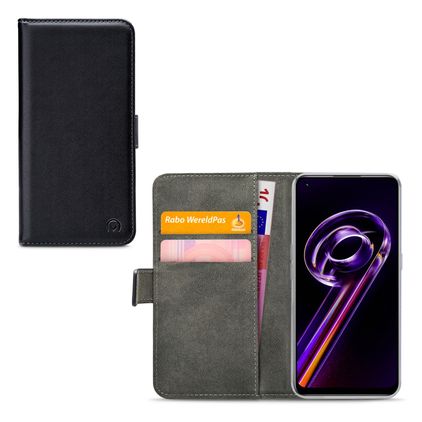 Mobilize Classic Gelly Wallet Realme 9 5G Klapphülle Portemonnaie - Schwarz