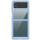 Mobigear Crystal Samsung Galaxy Z Flip 4 Hülle Hardcase Backcover - Transparent / Blau