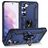 Mobigear Armor Ring Samsung Galaxy S23 Plus Hülle Hardcase Backcover Stoßfest mit Ringhalter - Blau