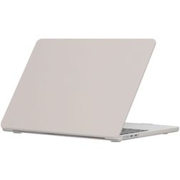 Mobigear Cream Matte MacBook Air 13 Zoll (2022-2026) Hardshell Hülle Laptop Cover MacBook Case - Grau - Modell A2681 / A3113 / A3240 / A3449