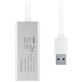 Macally U3GBA USB-A auf Ethernet Adapter - Weiß