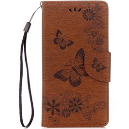 Mobigear Butterfly Motorola Moto G5 Plus Hülle Klapphülle Geldbörse - Braun Mobigear Butterfly Motorola Moto G5 Plus Hülle Klapphülle Geldbörse - Braun