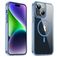 Valenta Trend iPhone 15 Plus MagSafe Hülle Hardcase Backcover - Transparent / Blau