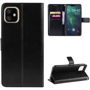 Mobigear Wallet iPhone 11 Hülle Klapphülle Geldbörse - Schwarz