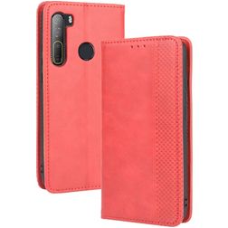Mobigear Sensation HTC Desire 20 Pro Hülle Klapphülle Geldbörse - Rot