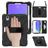 Mobigear SureGrip XGuard iPad Mini 6 (2021) Hülle Kunststoff,Silikon Backcover + Stifthalter + Schulterträger + Ständer - Schwarz