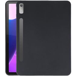 Mobigear Basics Dünne Lenovo Tab P11 Pro Gen 2 Hülle Flexibles TPU Backcover - Schwarz
