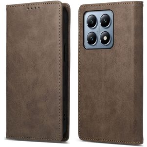 Mobigear Wallet Xiaomi 14T Pro Hülle Klapphülle Geldbörse - Braun