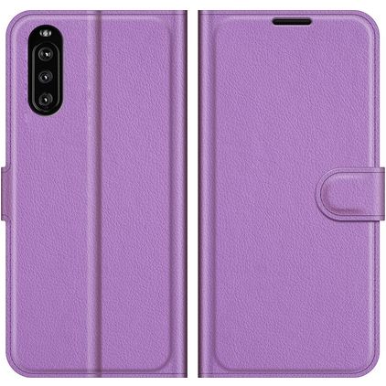 Mobigear Classic Sony Xperia 10 III Hülle Klapphülle Geldbörse - Lila