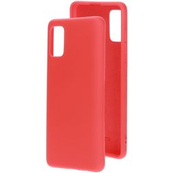 Mobiparts Samsung Galaxy A41 Silikon Backcover - Scarlet Red