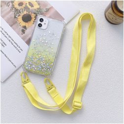 Mobigear Lanyard iPhone 13 Pro Flexibles TPU Handykette - Gelb