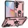 Mobigear Armor ring Samsung Galaxy A37 Hülle Hardcase Backcover Stoßfest mit Ringhalter - Roségold