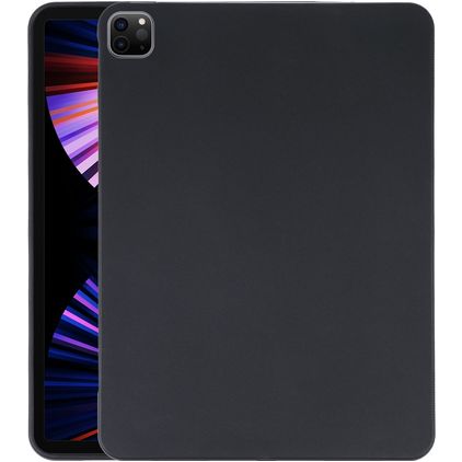 Mobigear Basics Dünne iPad Pro 12.9 Zoll (2022) Hülle Flexibles TPU Backcover - Schwarz