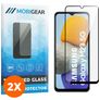 Mobigear Premium Samsung Galaxy M23 Panzerglas Gehärtetes Glas Displayschutz - Hüllenfreundlich - Schwarz (2er Pack)