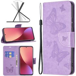 Mobigear Butterfly Xiaomi 12X Hülle Klapphülle Geldbörse - Lila