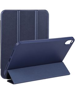 Mobigear Tri-Fold Gel iPad Mini 7 (2024) Hülle TPU,Kunstleder Klapphülle - Dunkelblau