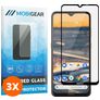 Mobigear Premium Nokia 5.3 Panzerglas Gehärtetes Glas Displayschutz - Hüllenfreundlich - Schwarz (3er Pack)