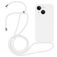 Mobigear Lanyard iPhone 15 Plus Silikon Handykette - Weiß