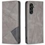 Mobigear Rhombus Slim Samsung Galaxy S25 FE Klapphülle - Grau