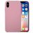 Mobigear Colors iPhone X Silikon Hülle Backcover - Pink