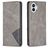 Mobigear Rhombus Slim Nothing Phone (1) Hülle Klapphülle - Grau