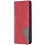 Mobigear Rhombus Slim OPPO Reno 4 Hülle Klapphülle - Rot