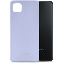 Mobilize Rubber Gelly Samsung Galaxy A22 5G Hülle Flexibles TPU Backcover - Pastel Purple