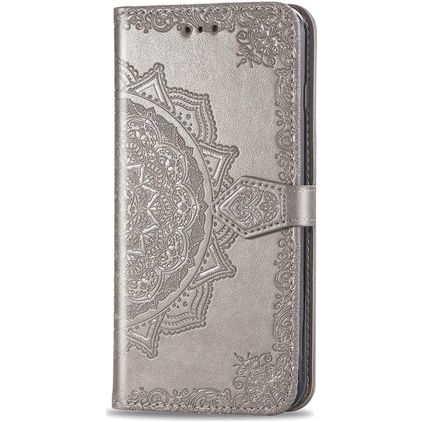 Mobigear Mandala HONOR 9X Lite Hülle Klapphülle Geldbörse - Grau