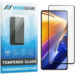 Mobigear Premium POCO F4 GT Panzerglas Gehärtetes Glas Displayschutz - Hüllenfreundlich - Schwarz