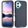 Mobigear Rugged iPhone 17 Hülle Hardcase Backcover Stoßfest - Blau